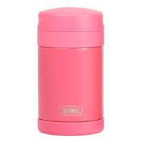 Pote Térmico Infantil Adulto Inox Coral Thermos Funtainer Andes com Colher 470ml Quente e Frio com Aço Inox e Pratico -