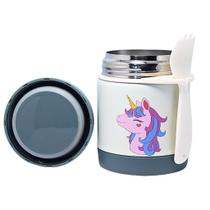 Pote Térmico Infantil Bebê Inox Com Colher Papinha Fruta