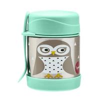 Pote térmico inox com talher 3 sprouts coruja