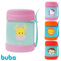 Pote Térmico Inox com Talher Buba Animal Fun 320ml Pote Térmico Inox com Talher Buba Animal Fun 320ml