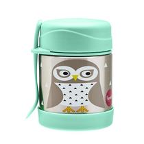 Pote Térmico Inox com Talher Coruja - 3 Sprouts