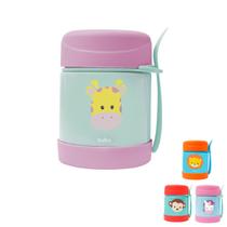 Pote Térmico para Papinha Viagens Passeios Animal Fun Aço Inoxidável Buba