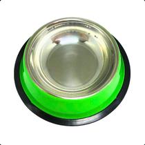 Pote Tigela Comedouro Inox Cão Cachorro Grande 34Cm 2L Verde Pote Tigela Comedouro Inox Cão Cachorro Grande 34Cm 2L Verde