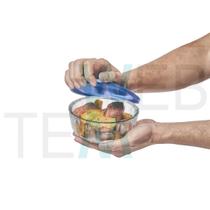 Pote Tigela Saladeira de Vidro com Tampa Plástica Oceani 600ml Vitazza: Para Servir e Organização de Cozinha e Geladeira Opção Sustentável