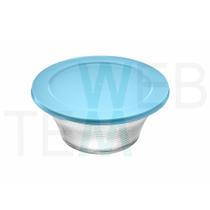Pote Tigela Saladeira de Vidro com Tampa Plástica Venezza Espiral 3L Vitazza: Para Servir e Organização de Cozinha e Geladeira Opção Sustentável