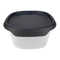 Pote Touch Fresh Quadrado 370ml Black Tupperware