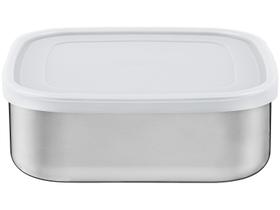 Pote Tramontina Freezinox Aço Inox Quadrado Tampa Plástica 23cm 3,6L