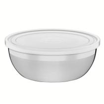 Pote Tramontina Freezinox Redondo Em Aço Inox Com Tampa Plástica 18 Cm 1,6 L 61222180 Pote Tramontina Freezinox Redondo Em Aço Inox Com Tampa Plástica 18 Cm 1,6 L 61222180