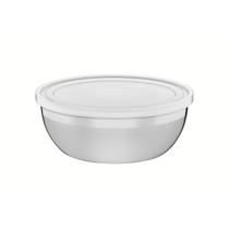 Pote Tramontina Freezinox Redondo em Aço Inox com Tampa Plástica 22 cm 2,9 L Pote Tramontina Freezinox Redondo em Aço Inox com Tampa Plástica 22 cm 2,9 L