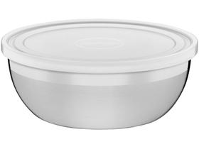 Pote Tramontina Freezinox Redondo Em Aço Inox Com Tampa Plástica 28 Cm 5,8 L Tramontina