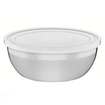 Pote Tramontina Freezinox Redondo em Aço Inox com Tampa Plástica 28 cm 5,8 L
