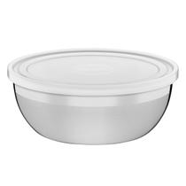 Pote Tramontina Freezinox Redondo em Aço Inox com Tampa Plástica 28 cm 5,8 L