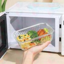 Pote Trava Hermético Fit 640ml Ondulado Transparente 20Un