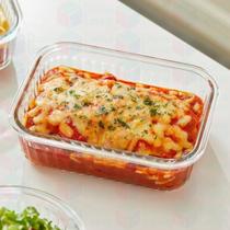 Pote Trava Hermético Fit 640ml Ondulado Transparente 6Un