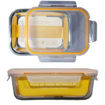 Pote Travessa de vidro grosso 1520 ml hermético com tampa Pote Travessa de vidro grosso 1520 ml hermético com tampa