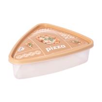 Pote Triangular Com Tampa Decorado Para Guardar Pizza Plasutil 8690 Pote Triangular Com Tampa Decorado Para Guardar Pizza Plasutil 8690