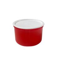 Pote Tupperware Master Mágico 1,5L - Vermelho com Tampa Branca Pote Tupperware Master Mágico 1,5L - Vermelho com Tampa Branca
