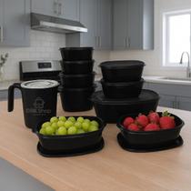 Pote Vasilhas Conjunto 10 Potes e 01 Jarra Kit completo Pote Vasilhas Conjunto 10 Potes e 01 Jarra Kit completo