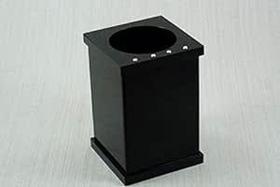 Pote Vazado Cristal em Acrílico Com Strass Preto