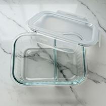 Pote Vidro 1040 ml Canelado Hermético Marmita Forno Refratário Divisória e Tampa - Pratika Pote Vidro 1040 ml Canelado Hermético Marmita Forno Refratário Divisória e Tampa - Pratika