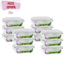 Pote Vidro 1040ML Hemertico Vai ao Forno Retan 12 Unidades Pote Vidro 1040ML Hemertico Vai ao Forno Retan 12 Unidades