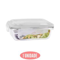 Pote Vidro 1040ML Retan com Tampa Vai ao Forno Microondas