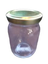 Pote Vidro 268Ml Com Tampa Ouro Caixa Com 24Un