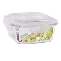 Pote Vidro 320ML (Vai ao Forno, Microondas) Quad c/ Tampa Pote Vidro 320ML (Vai ao Forno, Microondas) Quad c/ Tampa