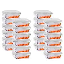 Pote Vidro 370ML Vai ao Forno e Microondas C/Tampa 24 Unidade