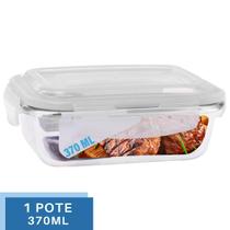 Pote Vidro 370ML (Vai ao Forno, Microondas) Retan c/Tampa