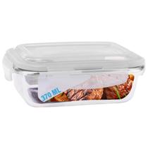 Pote Vidro 370ML Vai ao Forno, Microondas Retan com Tampa