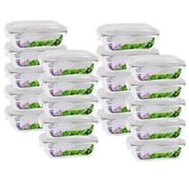 Pote Vidro 640ml Marmita Tampa Hermética 4 Travas 20 unidade Pote Vidro 640ml Marmita Tampa Hermética 4 Travas 20 unidade