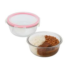 Pote Vidro 950ml Redondo Não Vaza Marmita Tampa Hermético Vidro Pote Vidro 950ml Redondo Não Vaza Marmita Tampa Hermético Vidro