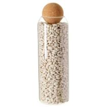 Pote Vidro Borossilicato Porta Mantimento Com Tampa Bola Esfera Rolha Cortiça 1,5L Pote Vidro Borossilicato Porta Mantimento Com Tampa Bola Esfera Rolha Cortiça 1,5L