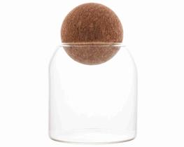 Pote Vidro c/ Tampa Esfera de Rolha Clean 510 ml Lyor