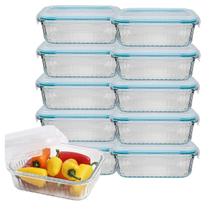 Pote Vidro Canelado Pequeno 370ML Tampa Hermética Não Vaza 10Uni Pote Vidro Canelado Pequeno 370ML Tampa Hermética Não Vaza 10Uni