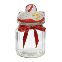Pote Vidro Com Tampa Candy 15,5x8cm 300ml Florarte