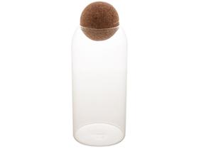 Pote Vidro Com Tampa Esfera Rolha Clean 1,1 Litro Pote Vidro Com Tampa Esfera Rolha Clean 1,1 Litro