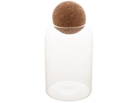 Pote Vidro Com Tampa Esfera Rolha Clean 800 ml Pote Vidro Com Tampa Esfera Rolha Clean 800 ml