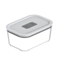 Pote Vidro Hermético 1,2L Fresh Lock Válvula Branco Pote Vidro Hermético 1,2L Fresh Lock Válvula Branco