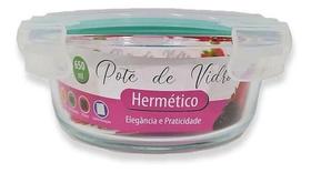 Pote Vidro Hermético 650Ml Tampa Com Travas