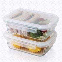 Pote Vidro Hermético Frezzer Micro-ondas Marmita 1520ml-2 Un