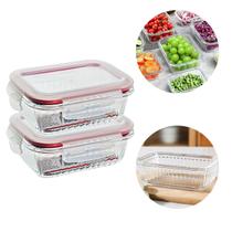 Pote Vidro Hermético Frezzer Micro-ondas Marmita 640ml -2 Un - Belo Vidro Pote Vidro Hermético Frezzer Micro-ondas Marmita 640ml -2 Un - Belo Vidro