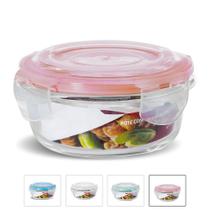 Pote Vidro Hermético Mantimentos Tampa Plástico 400ml