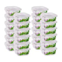 Pote Vidro Hermético Marmita Tampa 4 Travas 520ml 24 Unidade
