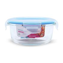Pote Vidro Hermético Pequeno Redondo 400ml Transporte Frutas