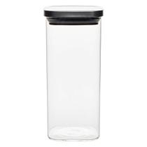 Pote Vidro Hermético Quadrado Tampa Inox 2100Ml Vista Home Pote Vidro Hermético Quadrado Tampa Inox 2100Ml Vista Home