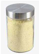 Pote Vidro Liso 900ml Tampa Rosca Inox Mantimento Cozinha