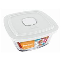 Pote Vidro Marinex Quadrado Facilita Vap Com Tampa 1L 1Un Pote Vidro Marinex Quadrado Facilita Vap Com Tampa 1L 1Un