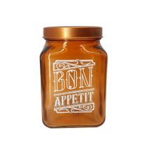 Pote Vidro Porta Mantimento Biscoito Com Tampa Transparente Bon Appetit 1,5L